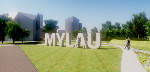 Visualisierung Stadtgarten Mylau