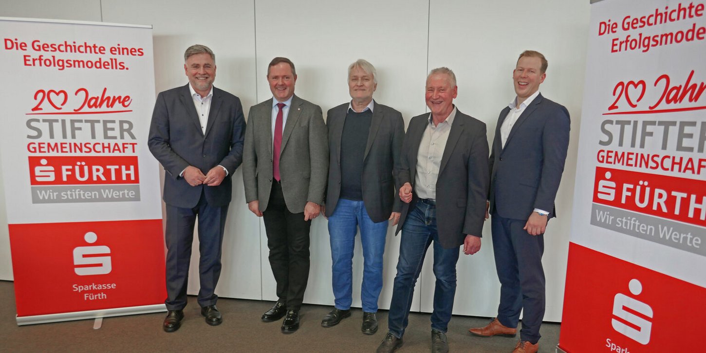 20 Jahre Stiftergemeinschaft Fürth Sportstiftung Fürth errichtet