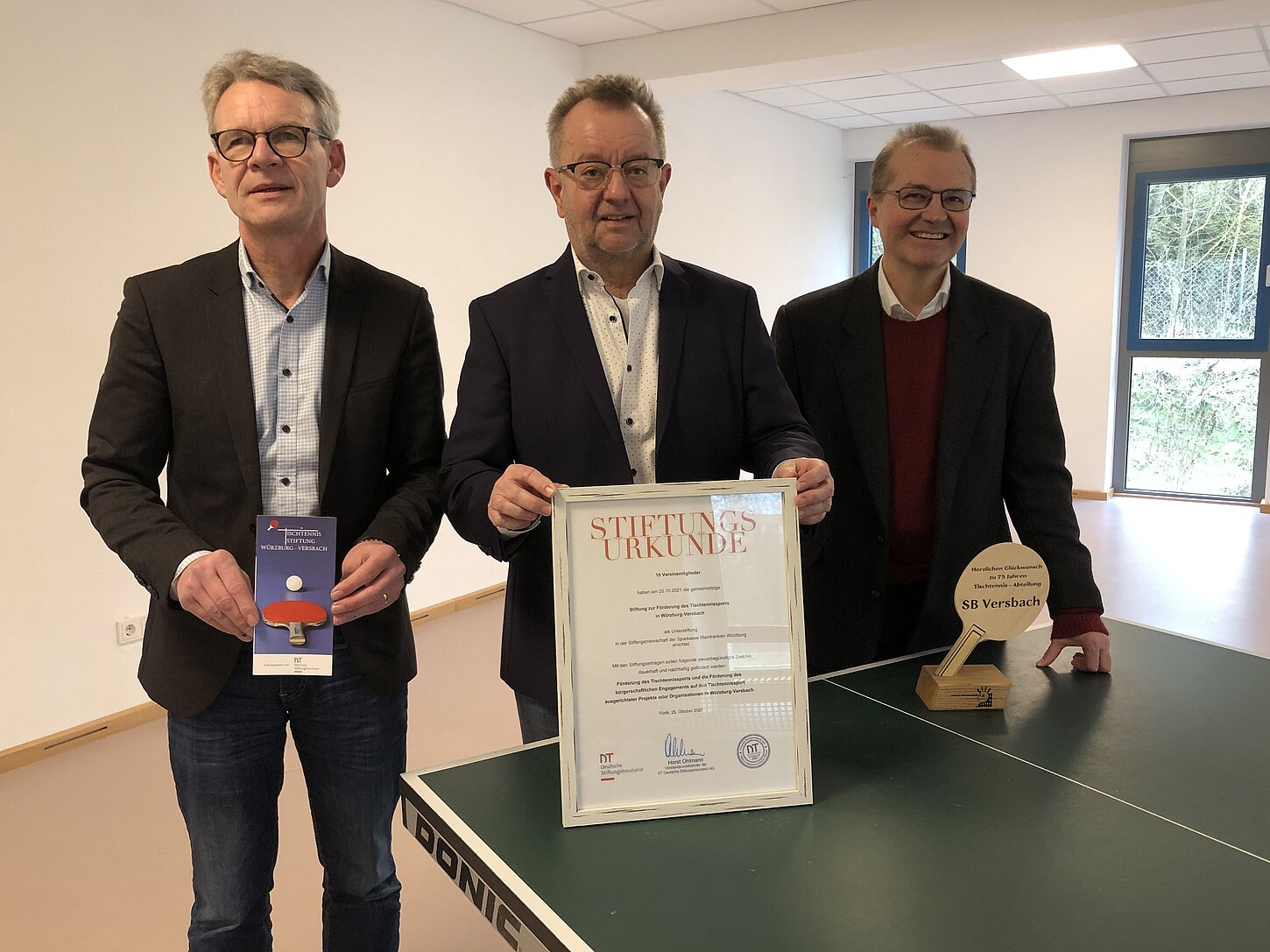 Stiftergemeinschaft der Sparkasse Mainfranken Würzburg Stiftung zur Förderung des Tischtennissports in Versbach